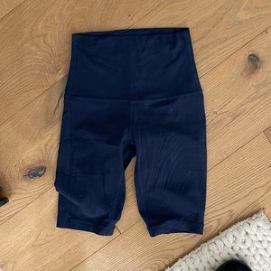 Navy blue biker shorts